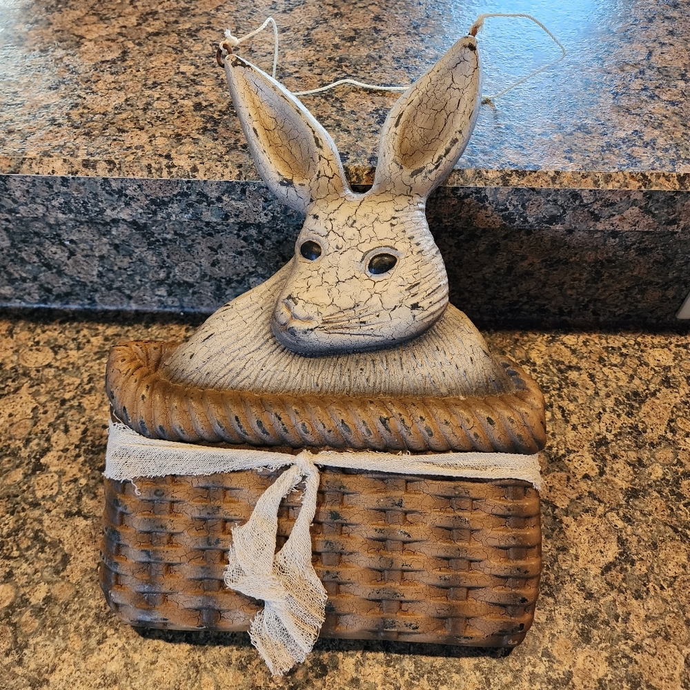 Rustic Rabbit Wall Hanging Decor - Picture 1 of 7